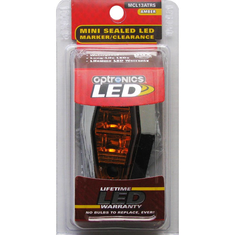 DLT MCL13ATRS Optronics LED Sealed Marker/Clearance Light Kit (2.5" Oblong, Amber, Surface)