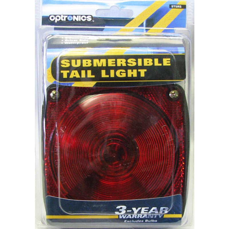 DLT ST5RS Optronics Combination Tail Light With License Plate Light (Submersible, Left, Square, Stud)