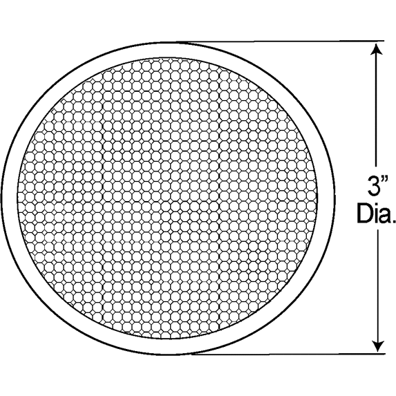 LTG 40053 Grote Round Stick-On Reflector (3", Amber)