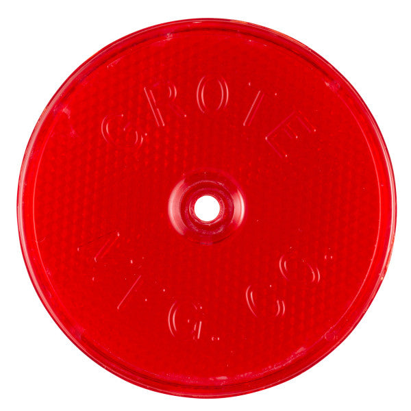 LTG 40152 Grote Sealed Center-Mount Reflector (3.3" Round, Red)