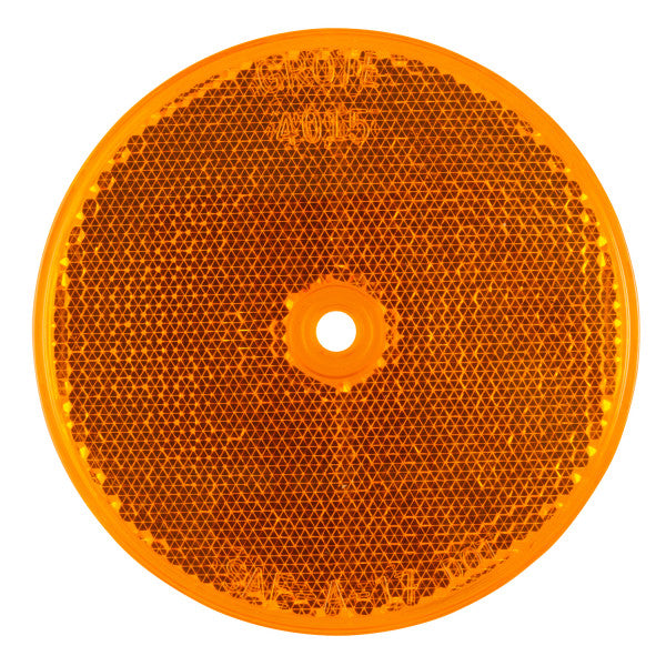 LTG 40153 Grote Sealed Center-Mount Reflector (3.3" Round, Amber)