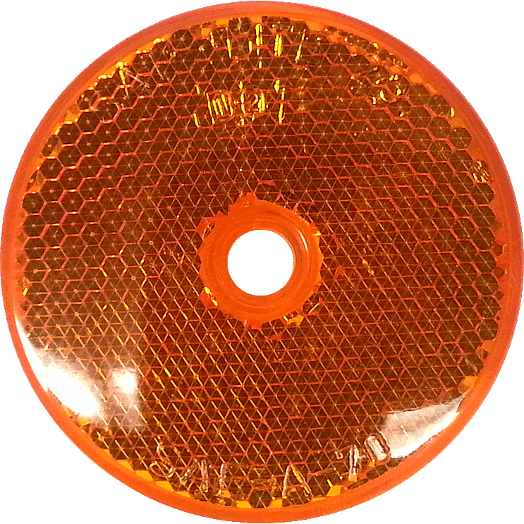LTG 41013 Grote Sealed Center-Mount Reflector (2" Round, Amber)