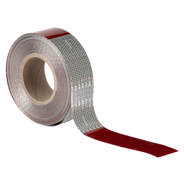 (440) 41160 Grote DOT Reflective Tape (Red/Silver, 2" x 150' Roll)