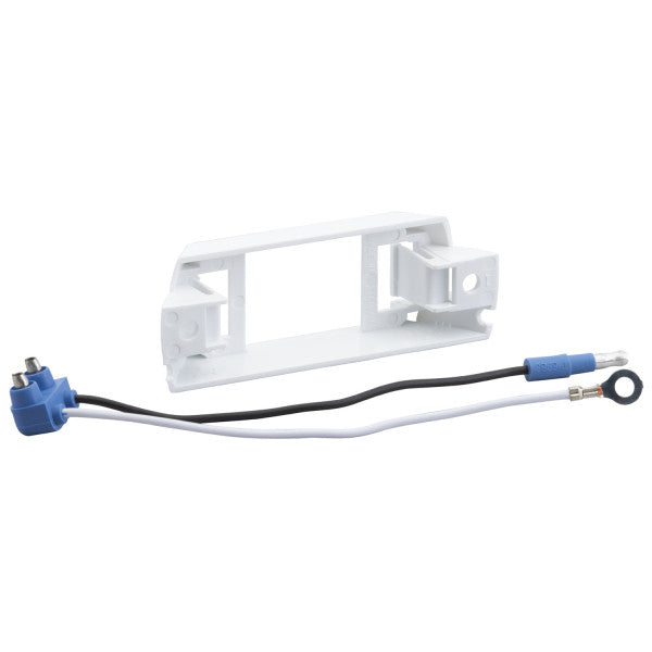 LTG 43370 Grote Small Rectangle Light Rail-Mount Bracket w/ Pigtail (42131 + 67050, White)