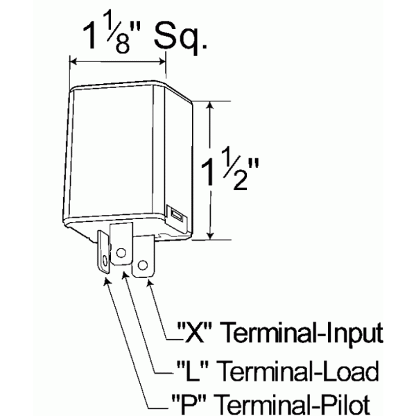 LTG 44540 Grote 12 Light Electromechanical Flasher (3 Pin, Pilot)