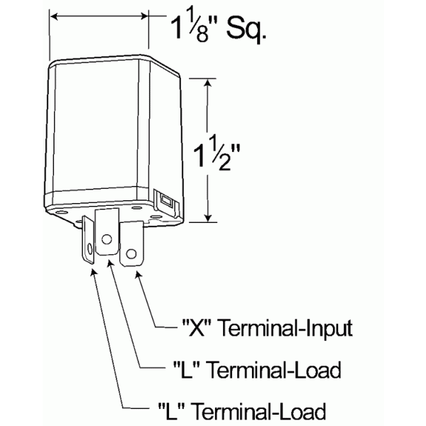 LTG 44730 Grote 6 Light Heavy-Duty Alternating Electronic Flasher (3 Pin)