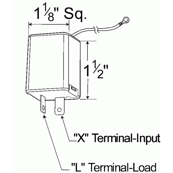LTG 44891 Grote Variable-Load Electronic LED Flasher (2 Pin)