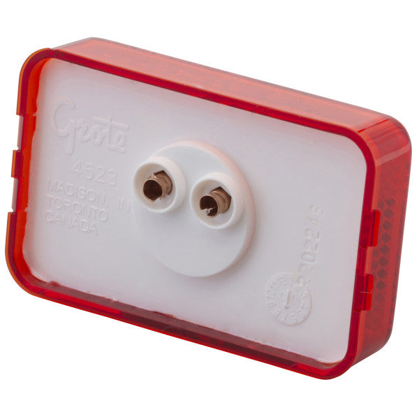 LTG 45232 Grote Rectangular Clearance Marker Light (3", Red, Reflective)