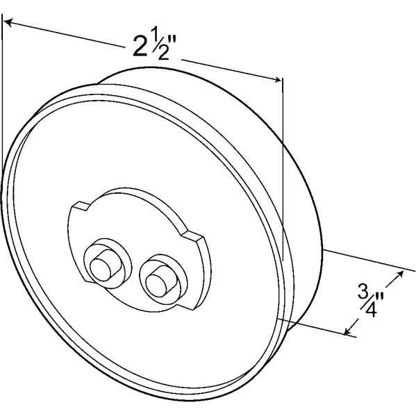 LTG 45811 Grote Round Utility/Courtesy Light (2.5")