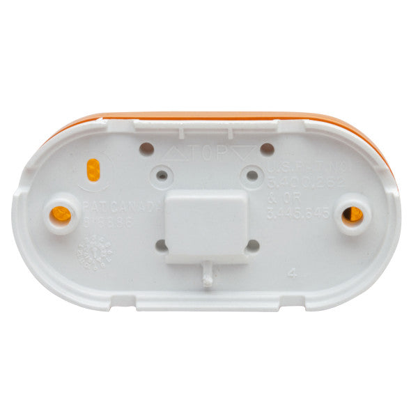LTG 45933 Grote Two-Bulb Oval Pigtail-Type Clearance Marker Light (4", Amber, Reflective)
