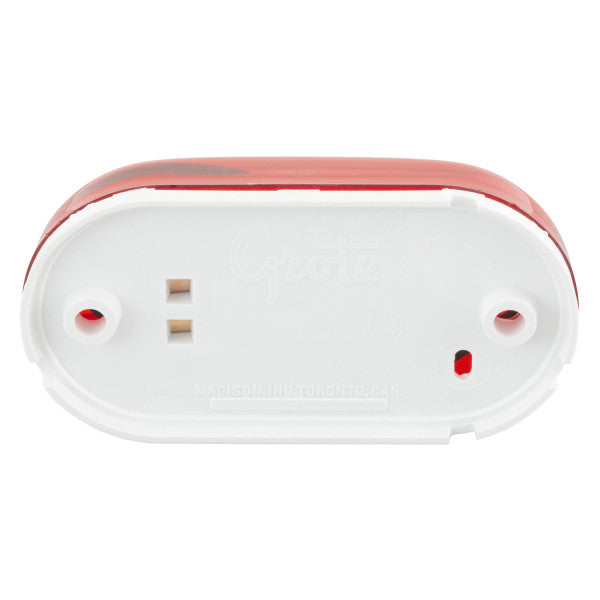 LTG 46702 Grote Single-Bulb Oval Clearance Marker Light (4", Red, Optic)
