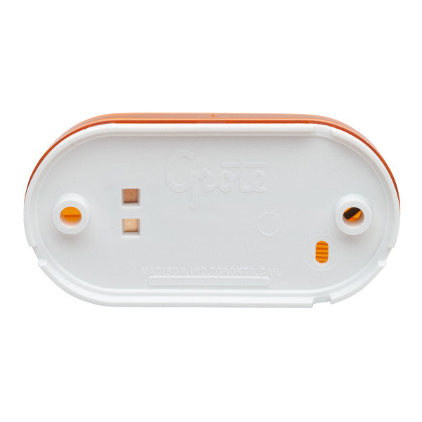 LTG 46703 Grote Single-Bulb Oval Clearance Marker Light (4", Amber, Optic)