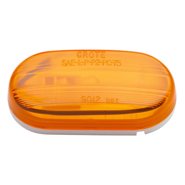 LTG 46703 Grote Single-Bulb Oval Clearance Marker Light (4", Amber, Optic)