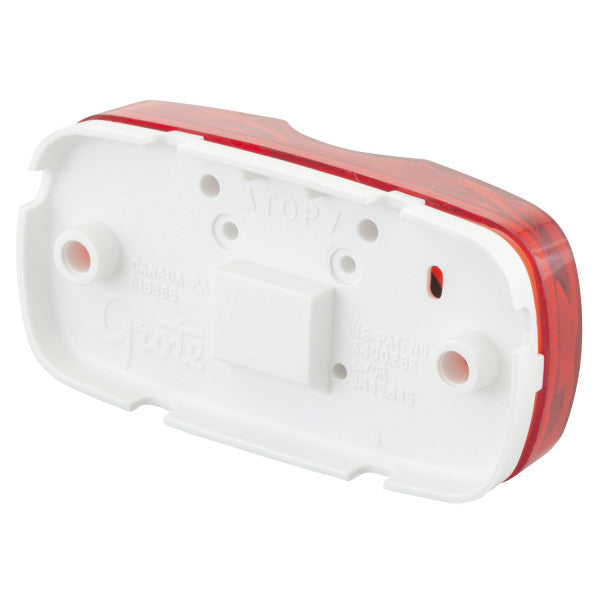 LTG 46792 Grote Two-Bulb Square-Corner Clearance Marker Light (Red, Duramold)