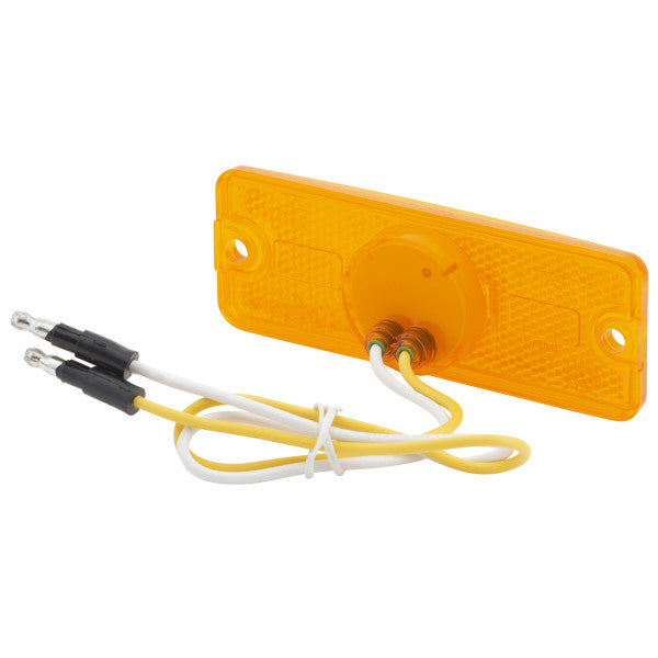 LTG 47733 Grote Sealed Rectangular LED Clearance Marker Light (4.5", Amber, Reflective, 12/24V)