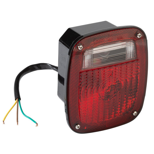 (440) 50972 Grote Peterbilt Chevrolet Jeep GMC Stop Tail Turn Box Light w/ License Window (3 Stud)