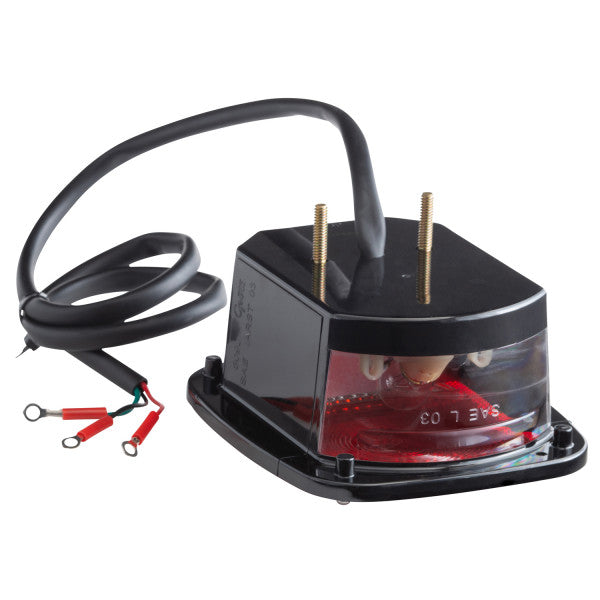 LTG 50992 Grote Torsion Mount Mack Dodge Stop Tail Turn Box Light w/ License Window (2 Stud)