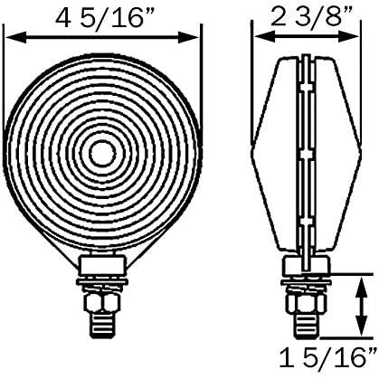 DLT ST51RS Optronics Combination Tail Light (4.25" Round, Pedestal)