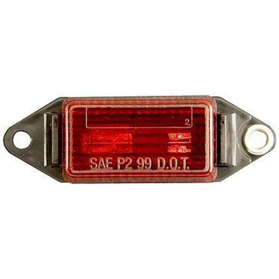 DLT MC11RS Optronics Marker/Clearance Light (2.5" Rectangle, Red, Surface)