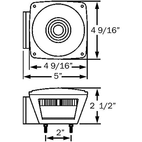 DLT TL8RK Optronics Combination Trailer Tail Light Kit (5" Square, Stud)