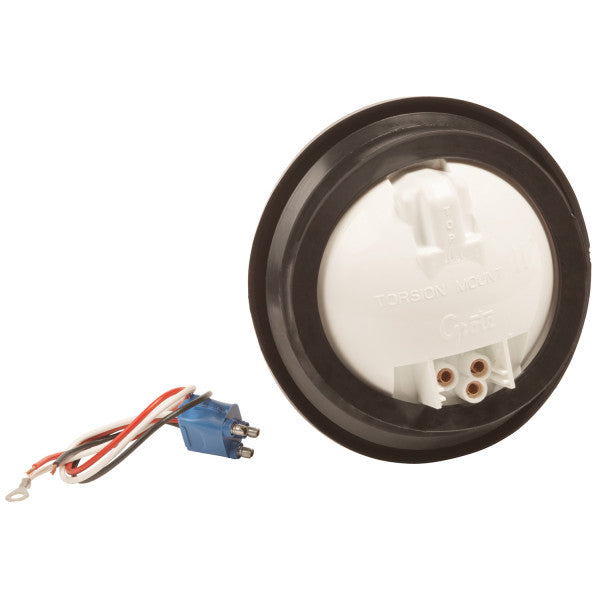 LTG 52782 Grote Torsion Mount II Stop Tail Turn Light Kit (52772 + 91740 + 67000, 4" Round, Red, Female 3 Pin)