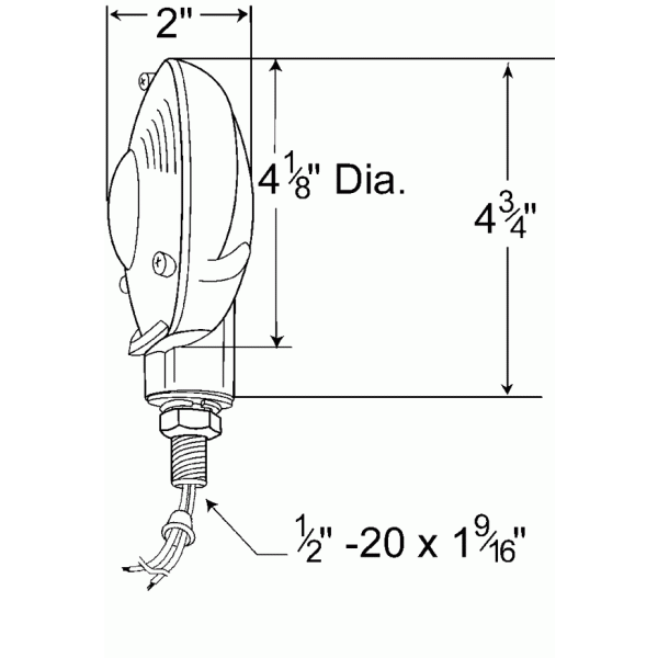 LTG 53052 Grote Die-Cast Stop Tail Turn Light (Single-Face)