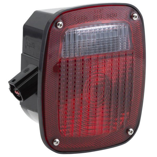 LTG 53792 Grote Ford Stop Tail Turn Box Light w/ License Window (3 Stud, LH)