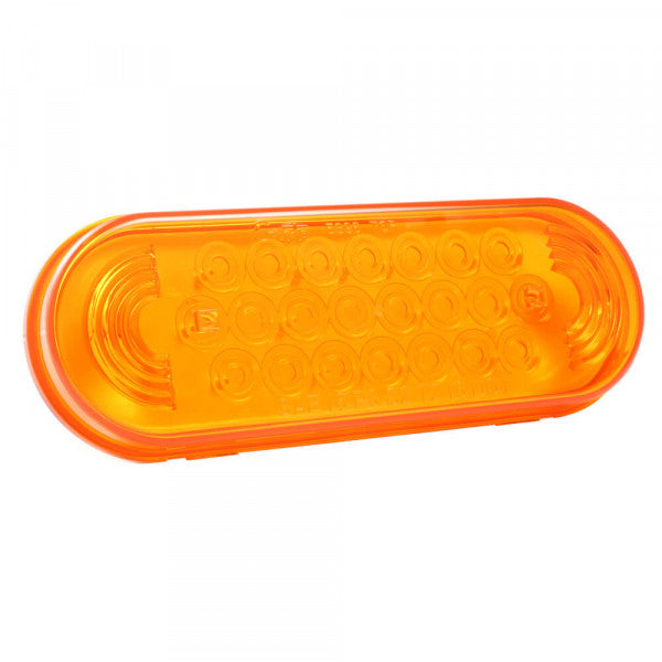 LTG 53963 Grote SuperNova LED Stop Tail Turn Light (6" Oval, Amber, 3 Male Pin)