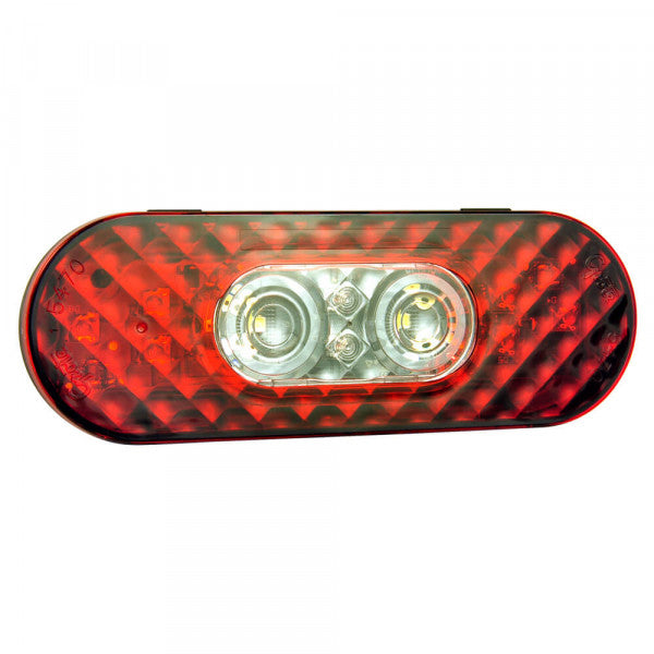 LTG 54702 Grote LED Stop Tail Turn Light w/ Backup (6" Oval)