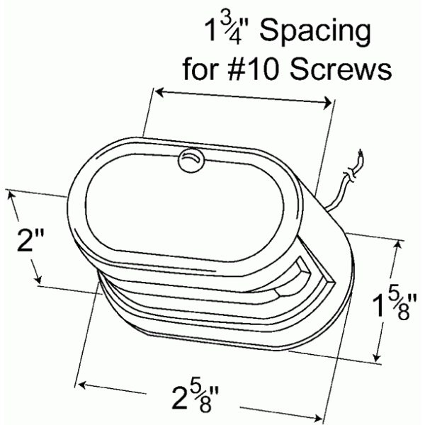 LTG 60001 Grote Resealable License Plate Light