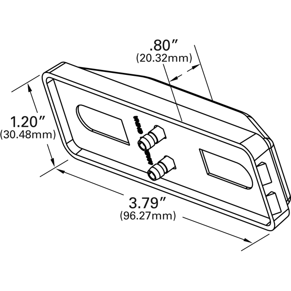 LTG 60301 Grote Rectangular Utility Light (Incandescent)
