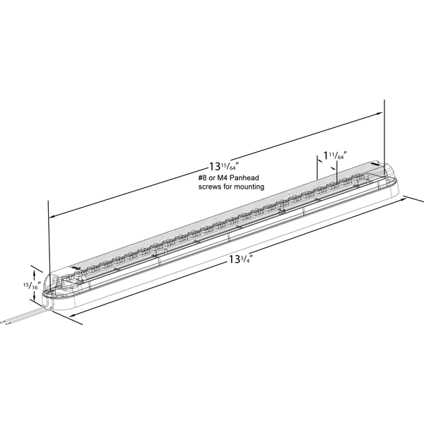 LTG 60581 Grote LED Slimlite Courtesy Light (13")