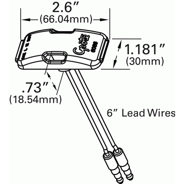 LTG 60671 Grote MicroNova Multi-Volt LED License Plate Light (9-32V, Lamp Only)