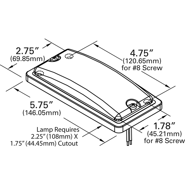 LTG 61031 Grote LED WhiteLight Recessed Small Mount Light