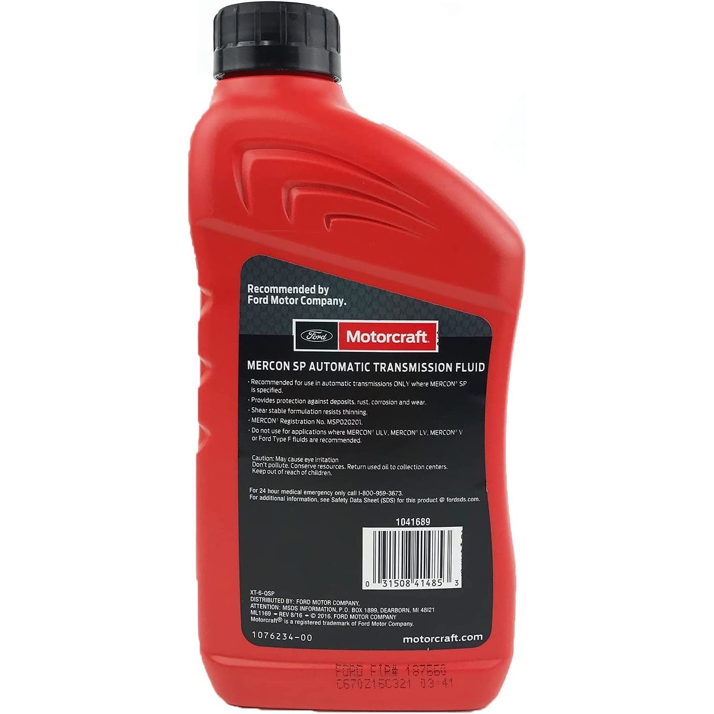 (662) XT6QSP Motorcraft Automatic Transmission Fluid Mercon SP (1 qt)