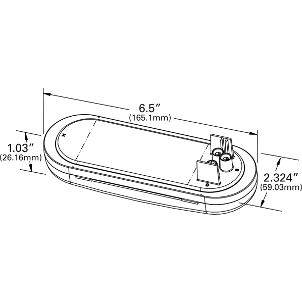 LTG 62751 Grote Oval Dual-System LED Backup Light (Female Pin)