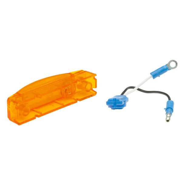 LTG 66513 Grote SuperNova Thin-Line LED Rectangle Clearance Marker Light Kit (3", Amber, 47243 + 66930)