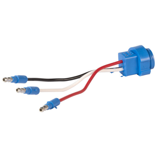 LTG 66815 Grote Stop Tail Turn 3-Wire Plug-In Pigtail for Male Pin Lights (Straight, 6")