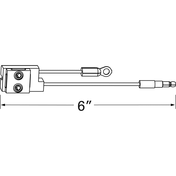 LTG 66980 Grote Clearance Marker Pigtail (6", Ground Chassis, 19 Series)
