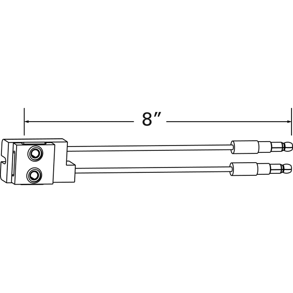 LTG 66982 Grote Clearance Marker Pigtail (8", Ground Return, 19 Series)