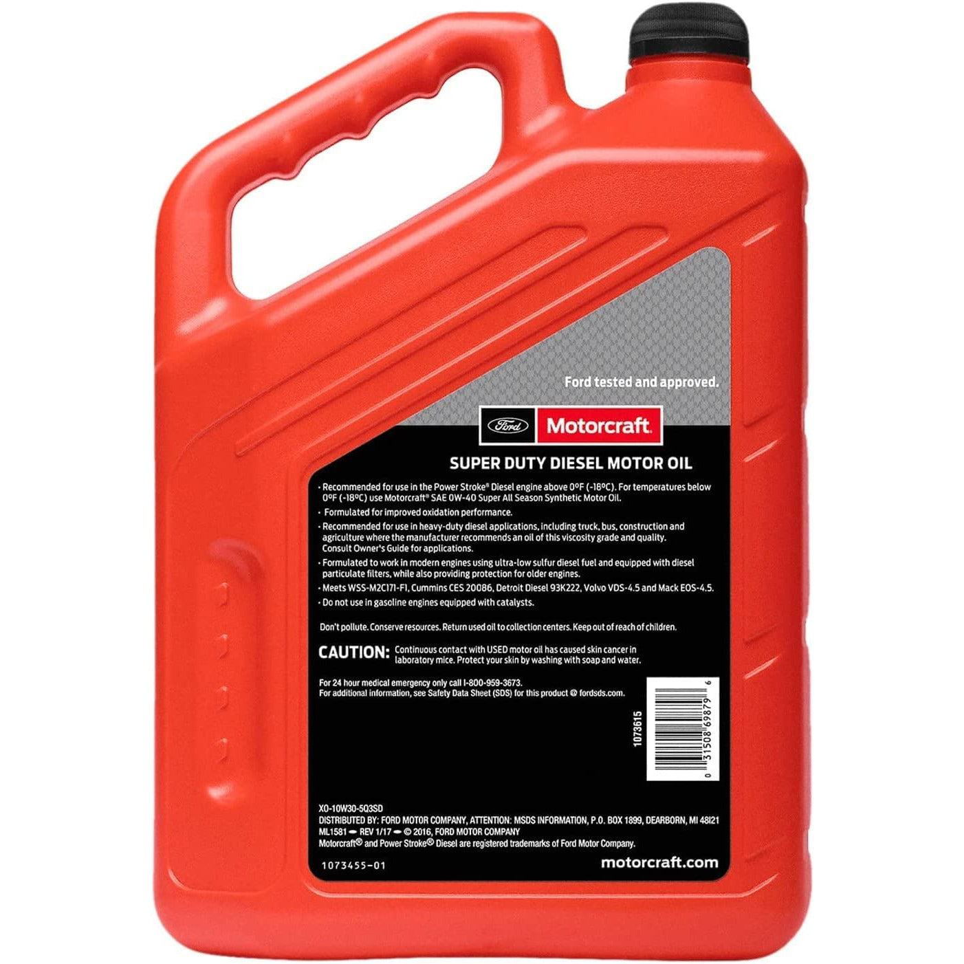 (662) XO10W305Q3SD Motorcraft Super Duty SAE 10W-30 Diesel Motor Oil (5 qt)