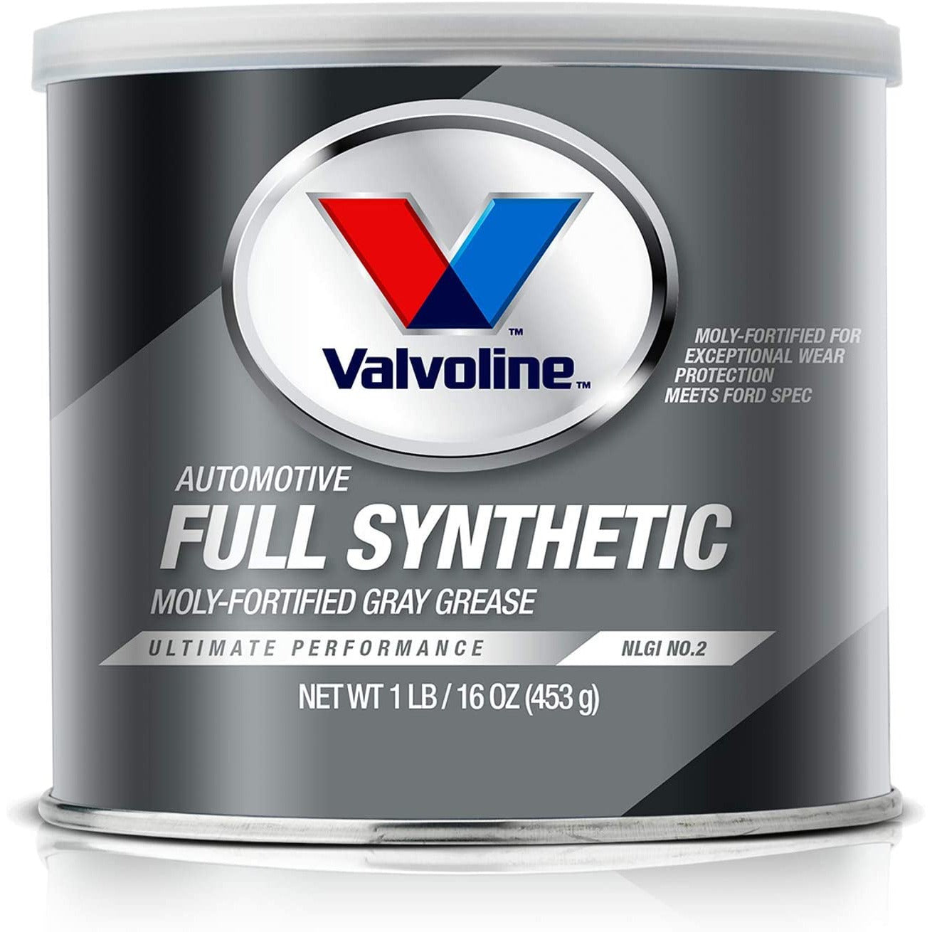 (945) VV986 Valvoline Full Synthetic Moly-Fortified Gray Grease (1 lb)