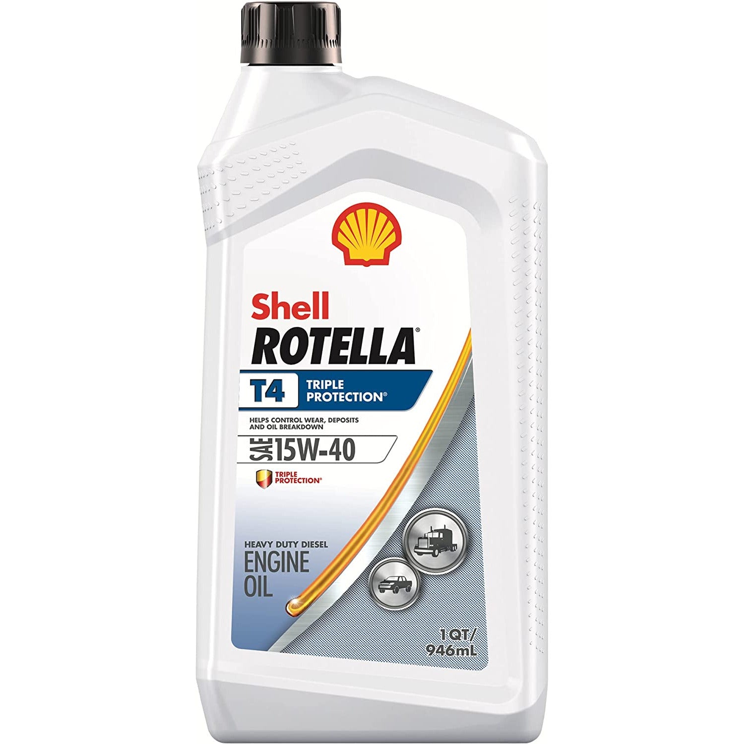LUB 550049483 | SHELL ROTTELLA T4 15W40 TRIPLE PROTECTION | 1 US QUART