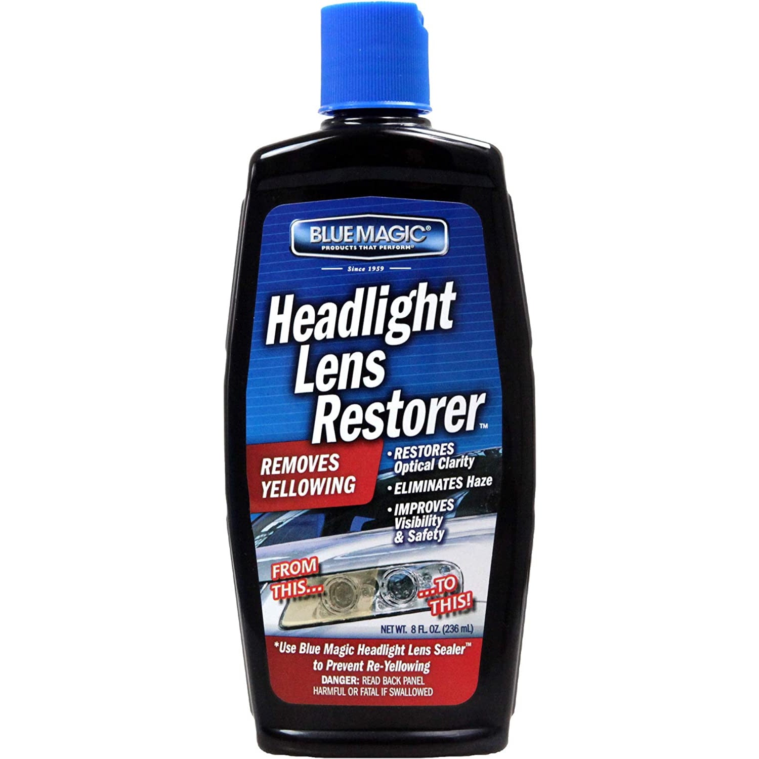 CCM 725-06 Blue Magic Headlight Lens Restorer (8 oz)