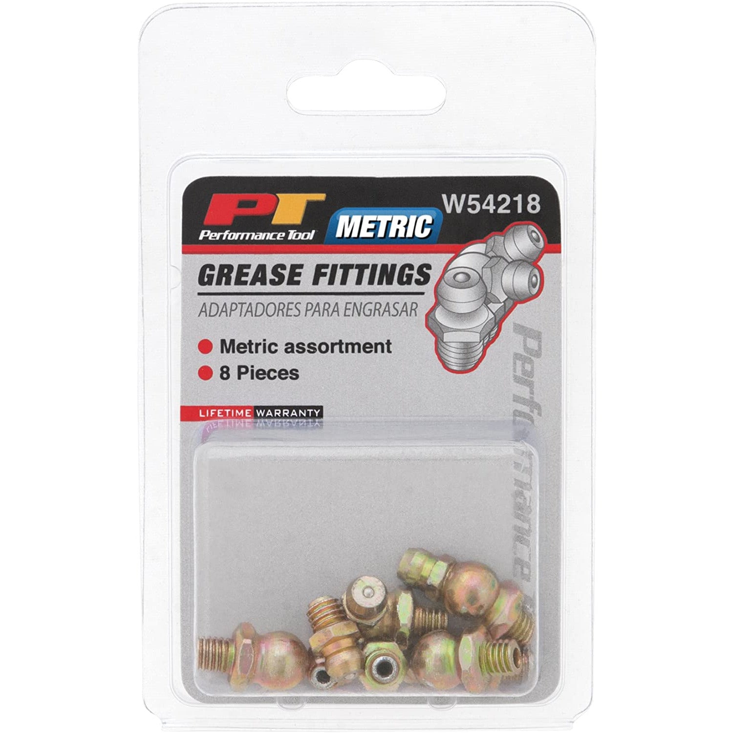 WIL W54218 Performance Tool Assorted 6mm Metric Grease Fittings (8 pk)