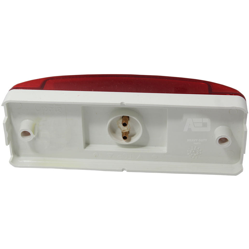 LTG 46872 Grote Sealed Turtleback II LED Rectangle Clearance Marker Light (Red, Reflective, Male Pin)