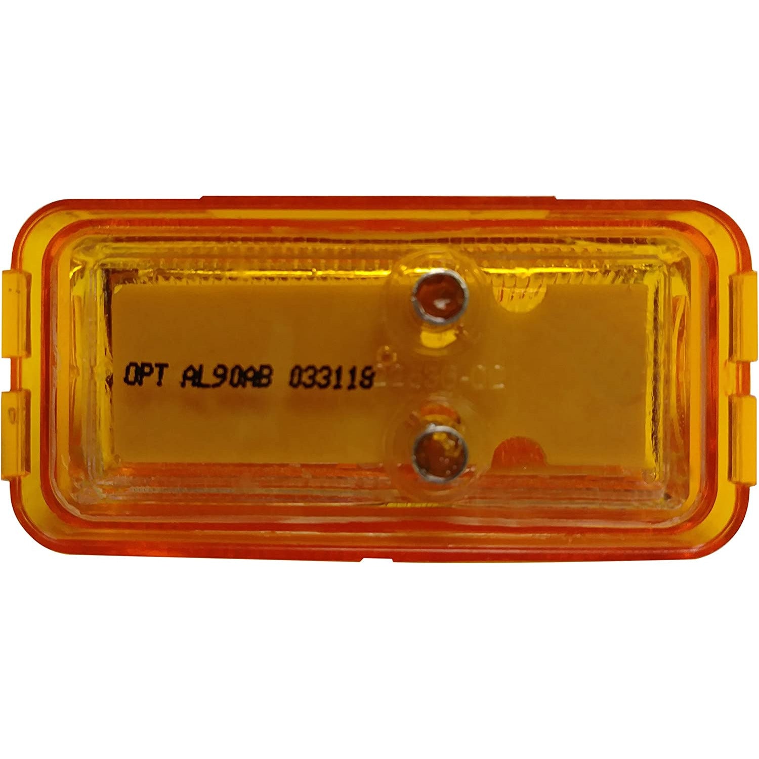 DLT AL90AK Optronics Sealed LED Marker/Clearance Light Kit (2.5" Rectangle, Amber, Snap-In)