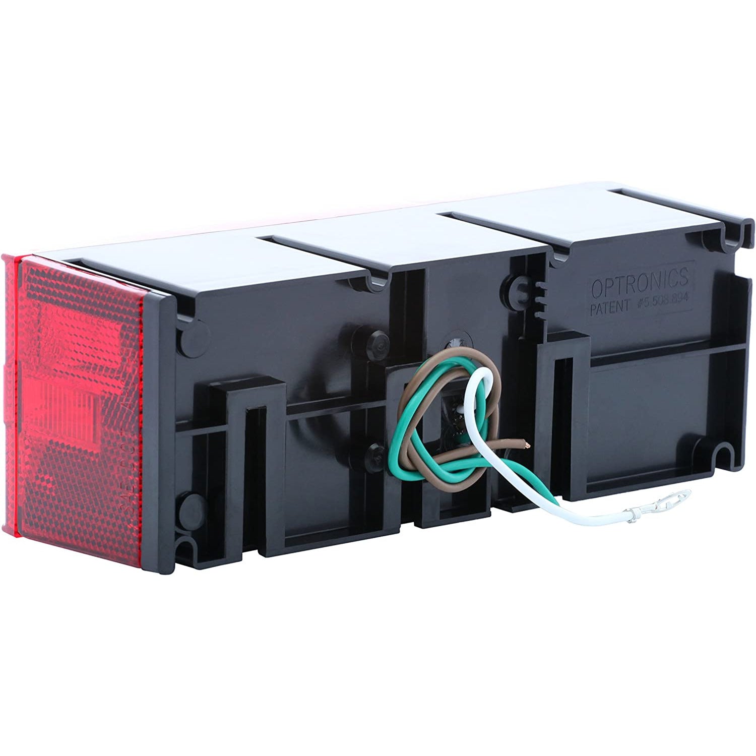 DLT ST16RS Optronics Waterproof Combination Tail Light (Right, Rectangle, Stud)