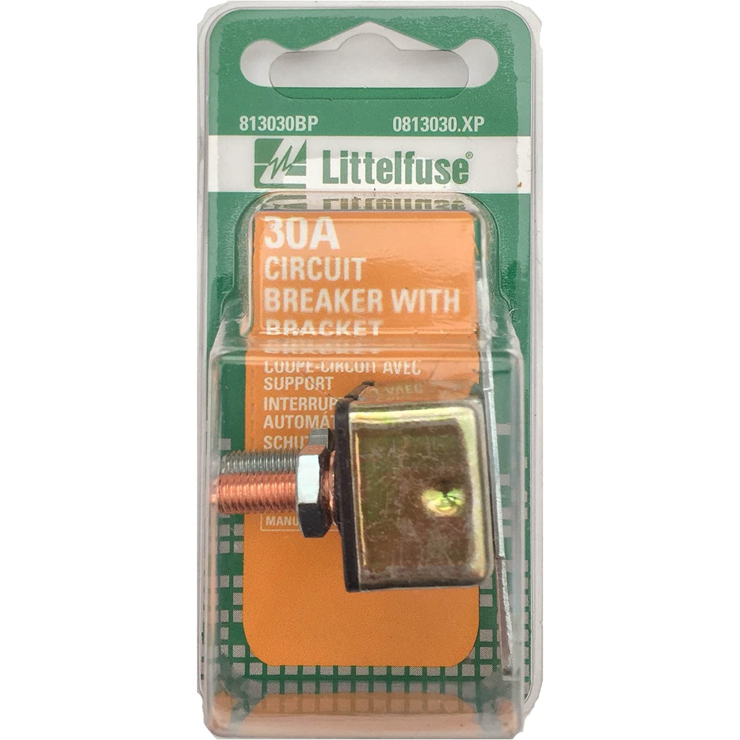 (575) 0813030XP Littelfuse Stud Circuit Breaker with Bracket (30A)