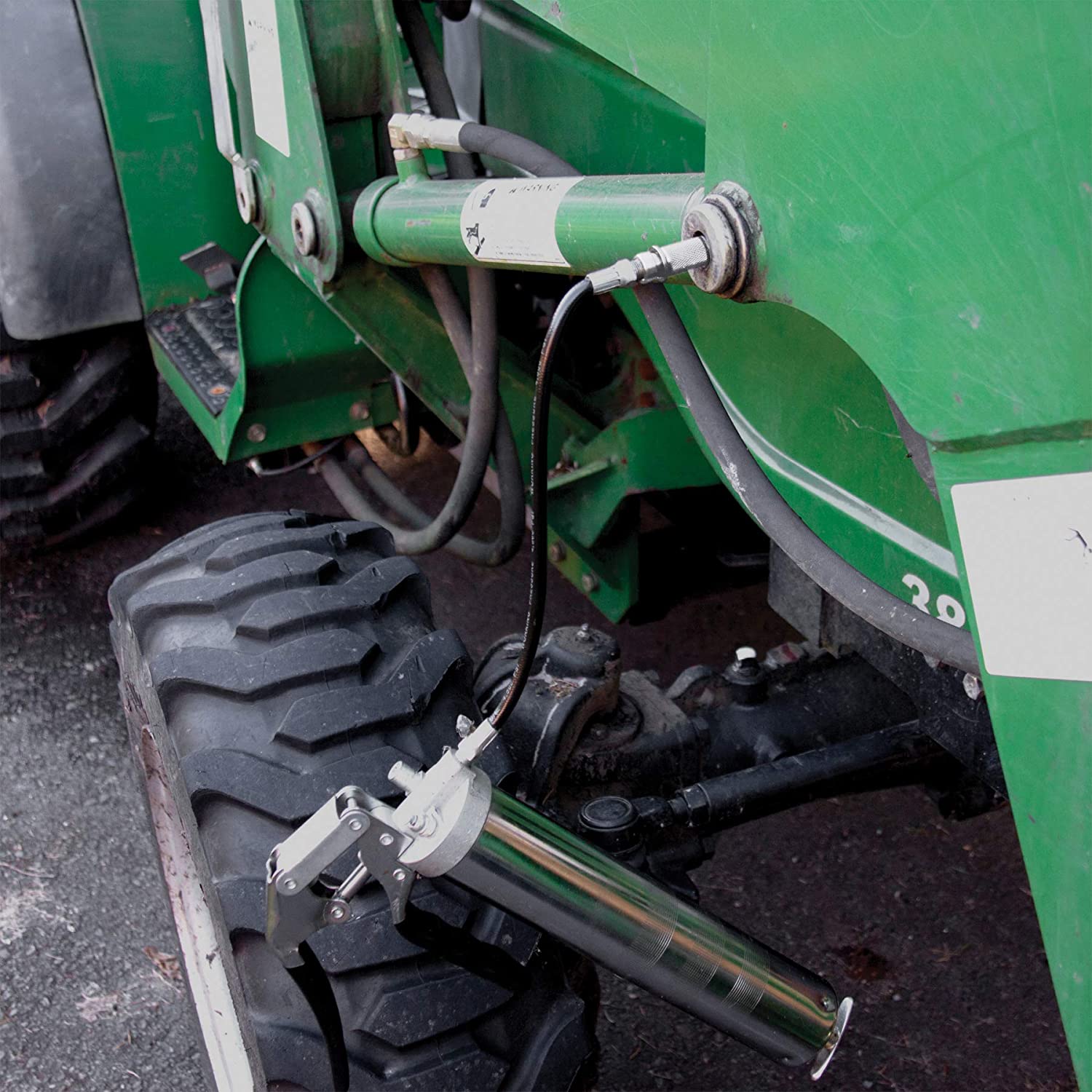 ET WILW54222 Manual Grease Gun Flex Hose Extension (18", 1/8 MNPT)